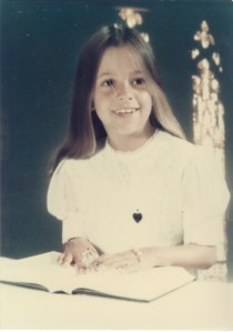 Kim's 1st communion portrait